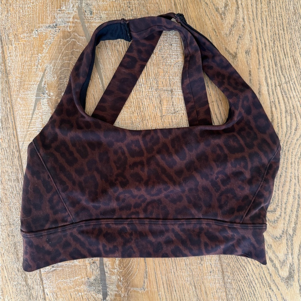 Leopard Print Women's Halter Bralette - Lorna Jane